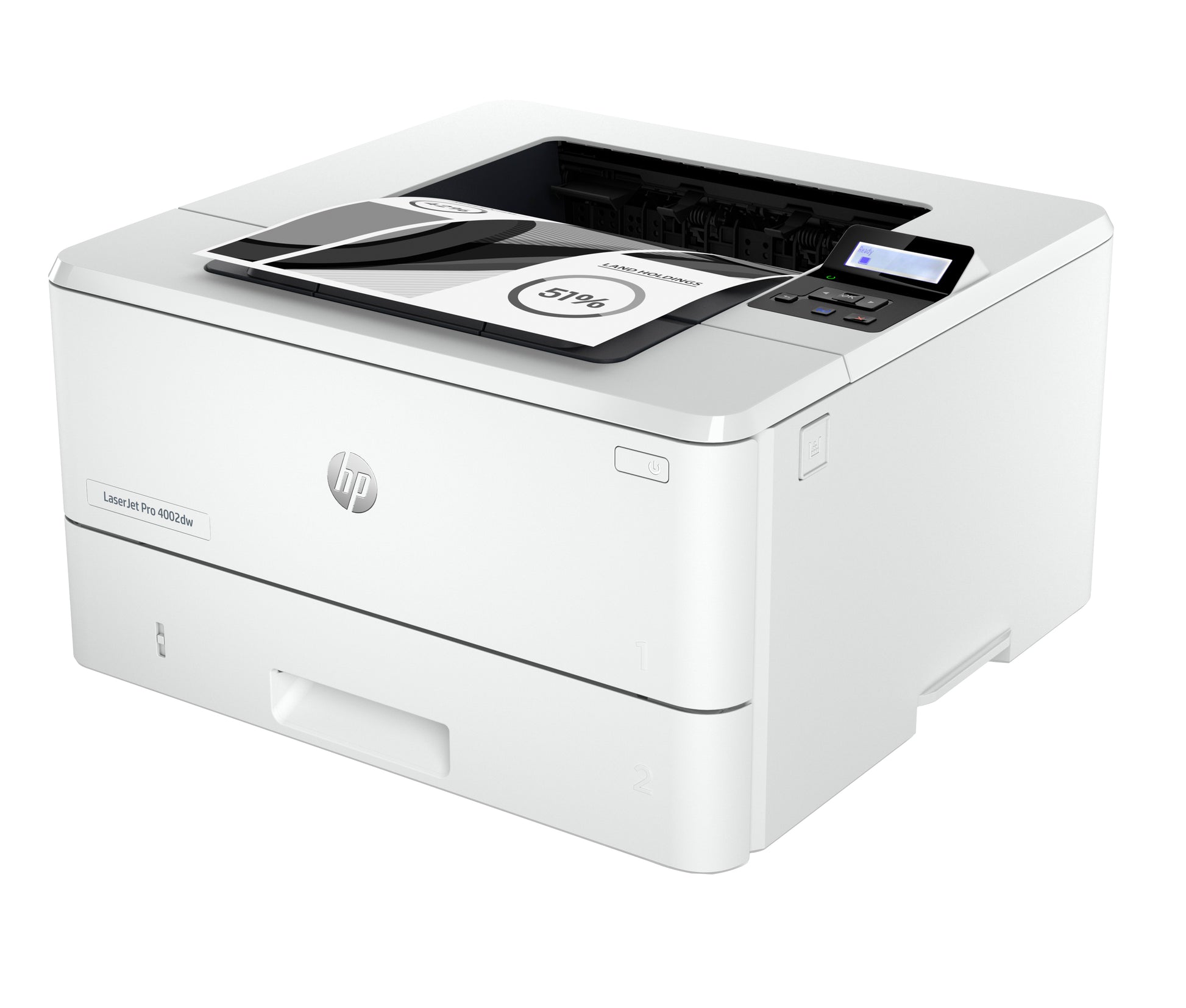 HP LaserJet Pro 4002dw – A4, S/W, Duplex, 33 S./Min., 4800 × 600 dpi, LAN/USB, Papier: 900 Blatt