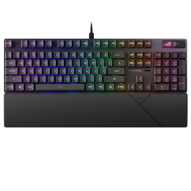 ASUS ROG Strix Scope II – Gaming-Tastatur – Optomechanisch (ROG RX Red) – USB – AZERTY (FR) – RGB – IP57