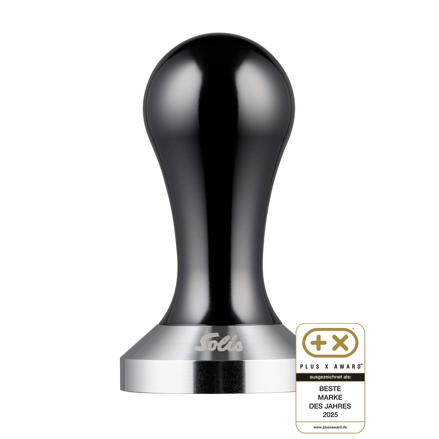 Solis Stampfer S0242 – Ø 5,1 cm, für 51 mm Siebträger, Aluminium, Schwarz