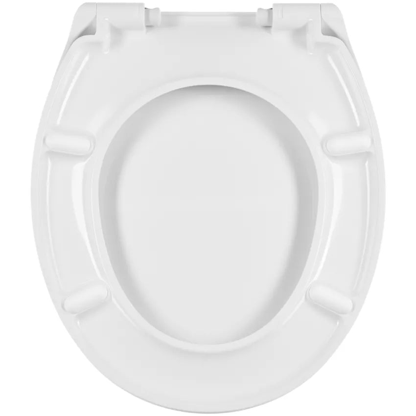 Diaqua Evia – WC-Sitz – Duroplast, weiss, verlängert, mit Deckel, 46,5 × 38,5 cm