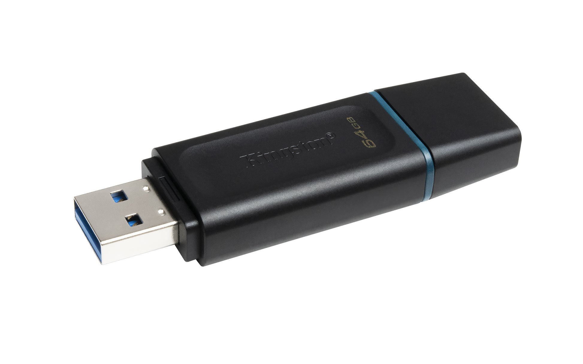 Kingston Technology Kingston DT EXODIA USB-Stick – 64 GB, USB 3.2 Gen 1, Schwarz/Türkis