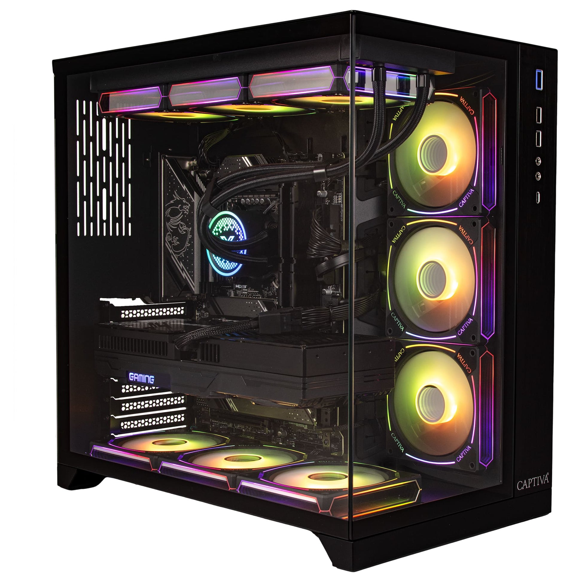 Captiva Highend Gaming R90-092 Tower – AMD Ryzen 7 9800X3D, 32 GB RAM, 2 TB SSD, Windows 11 Home