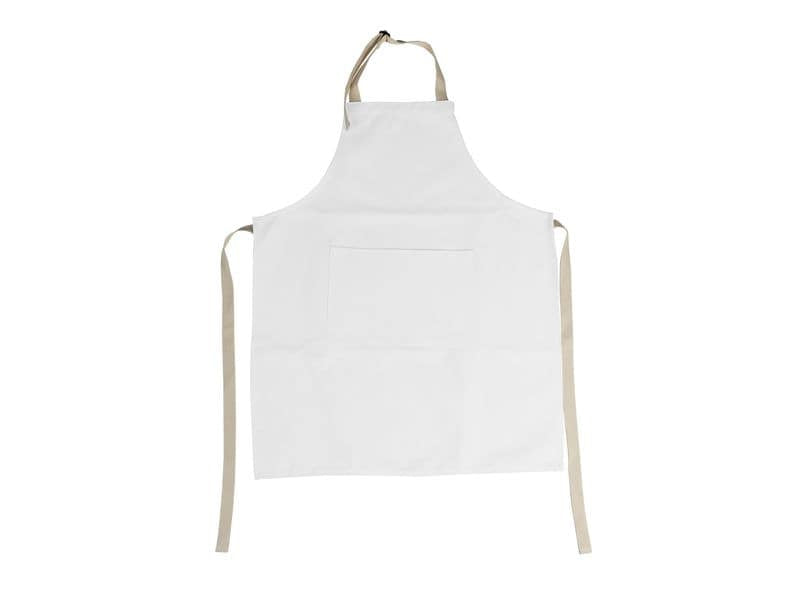 FTM Kochschürze – 6,5 × 80 cm, Beige, Baumwolle