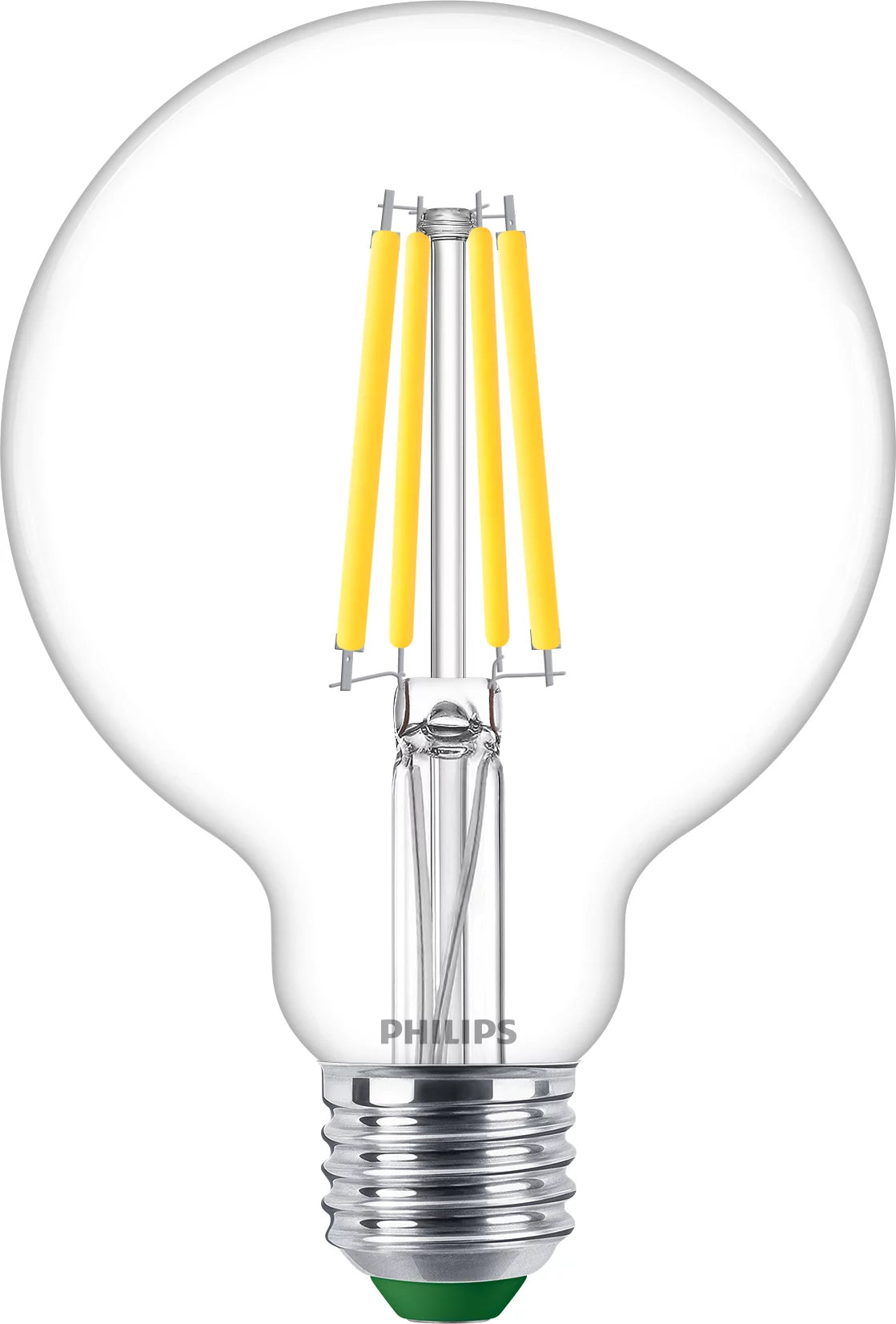 Philips by Signify Philips Leuchtmittel E27 Globus (G95) – Neutralweiss 4000 K, 840 lm, 4 W – 1 Stk. – Klar