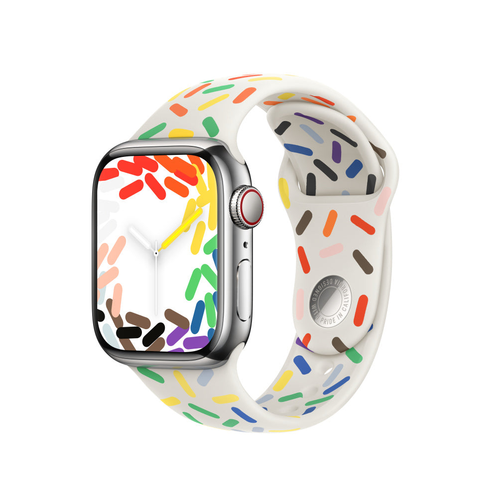 Apple Sportarmband Pride – Armband – für Apple Watch (38/40/41 mm), Mehrfarbig, S/M