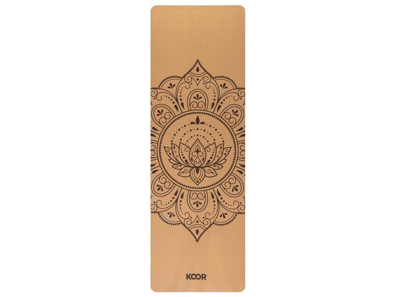KOOR Yoga-Matte, 183 × 61 × 0,4 cm – Braun, Kork