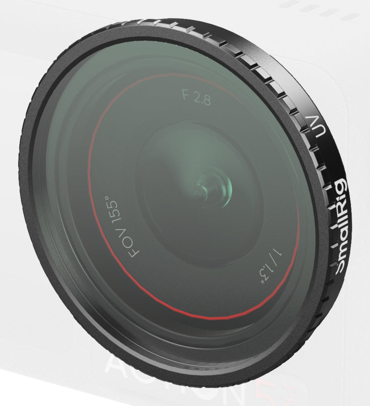 SmallRig 5838 UV-Filter – für Osmo Action 5 Pro, Osmo Action 4 – Schwarz
