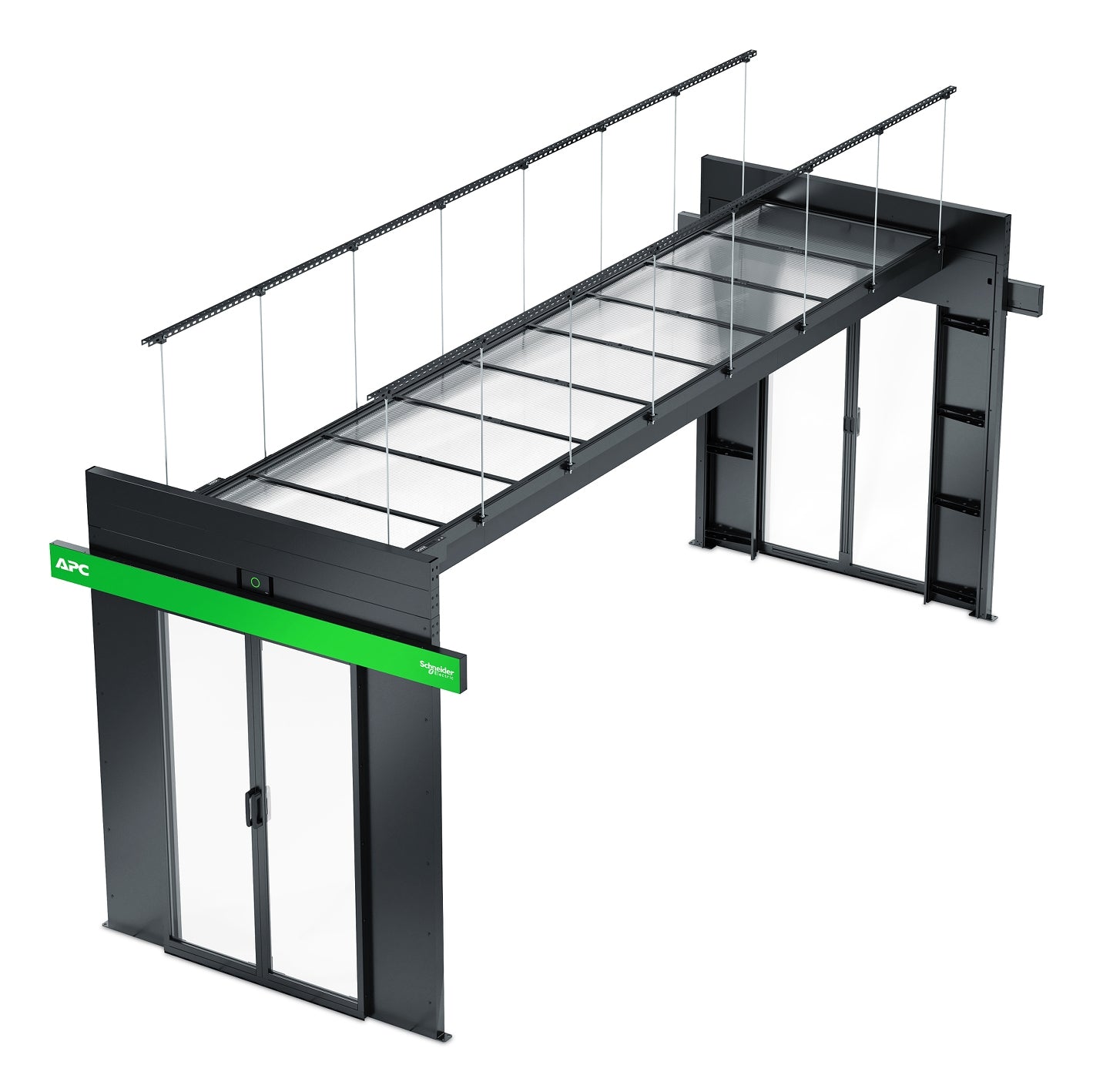 APC Rack-Schienenset 19" – Schwarz