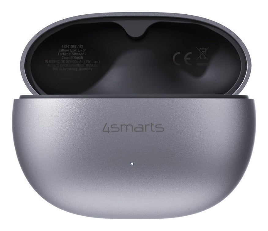 4smarts SkyBuds Clip – Gaming-Headset, Ohrbügel – Bluetooth, offen, Sprachsteuerung – Grau – bis 6 h