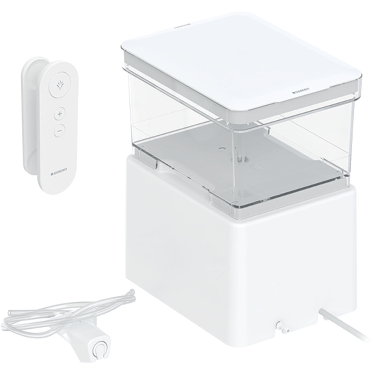 Geberit AquaClean Cama – Dusch-WC – Kunststoff, Weiss, bodenstehend, Temperaturbegrenzer, 26 × 18 × 30 cm