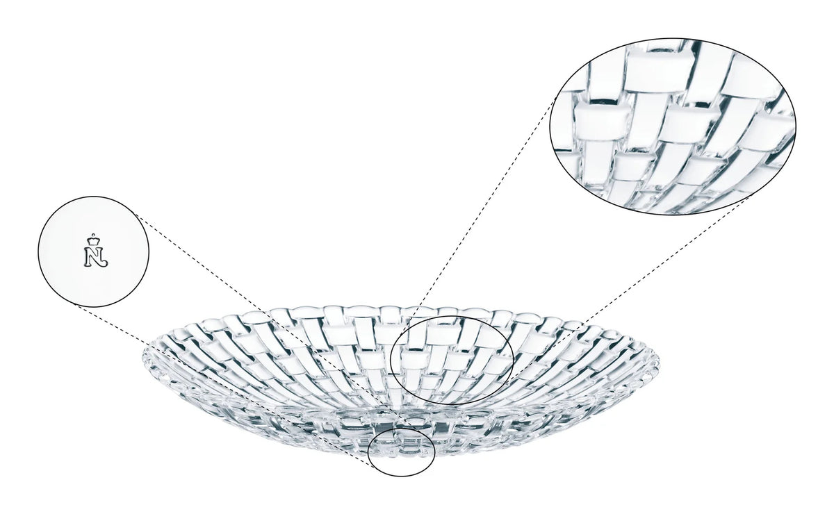Nachtmann Schale – Ø 21 cm, H 3,3 cm, Kristallglas, Transparent, spülmaschinenfest