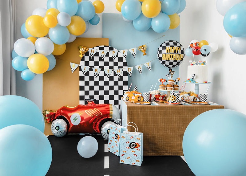 PartyDeco Fahnenbanner Happy Birthday – mehrfarbig – 250 × 13 cm – Papier – 1 Stück