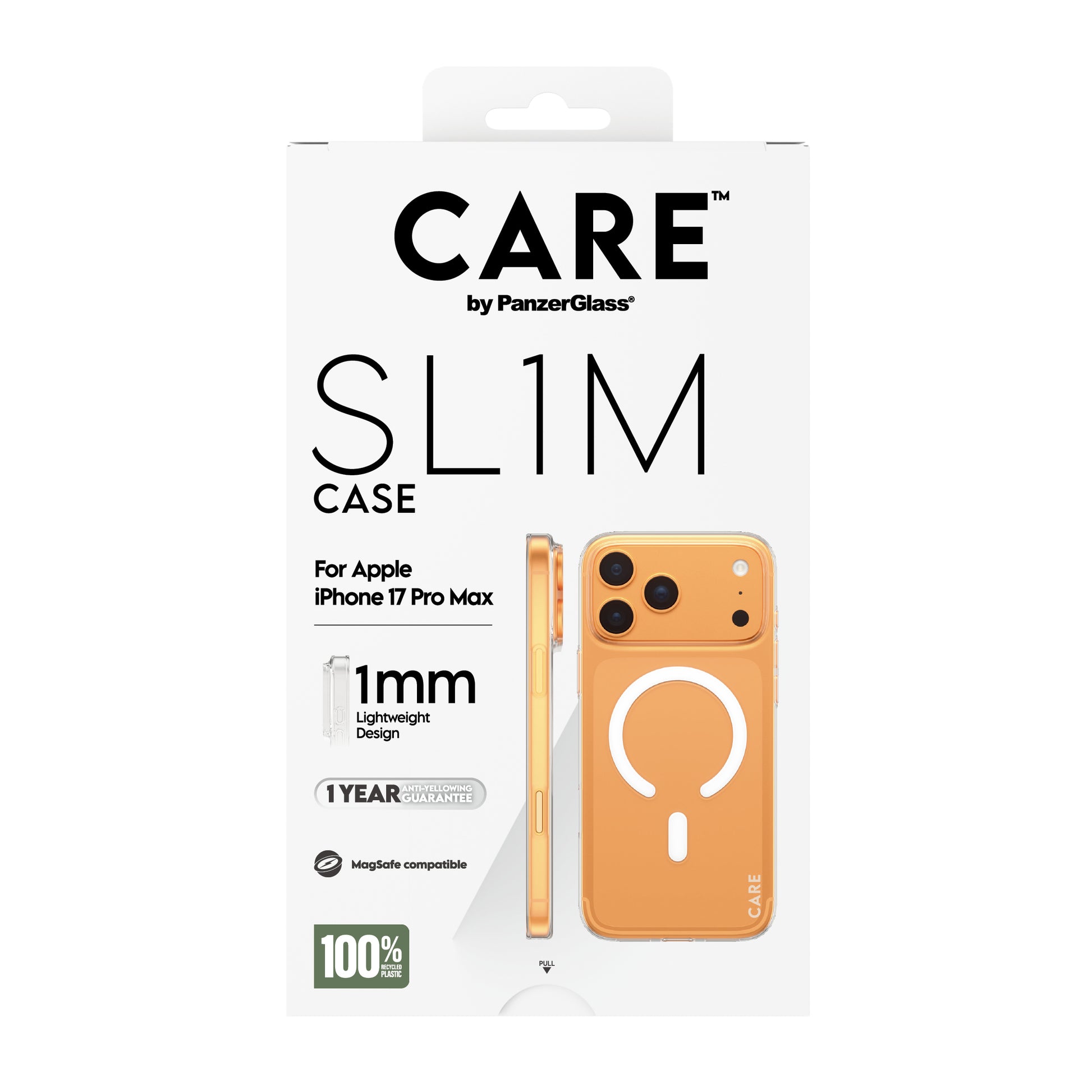 PanzerGlass Backcover – für Apple iPhone 17 Pro Max – transparent – PC, MagSafe-kompatibel