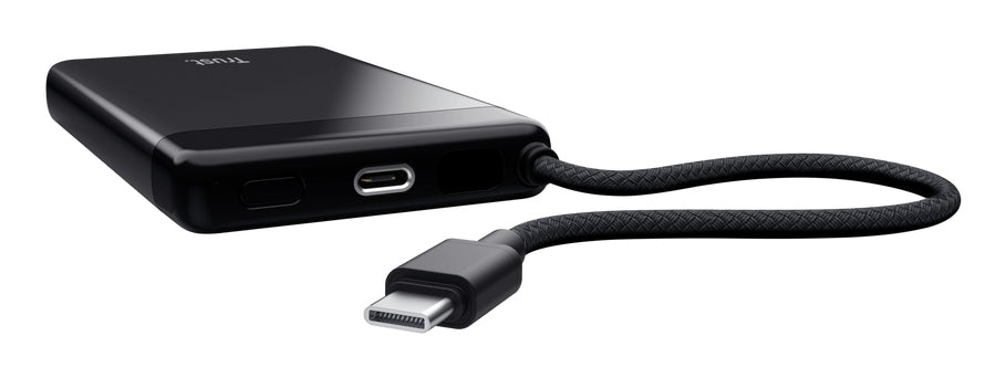 Trust Fiera Powerbank 10'000 mAh – 20 W PD, 2× USB-C, schwarz