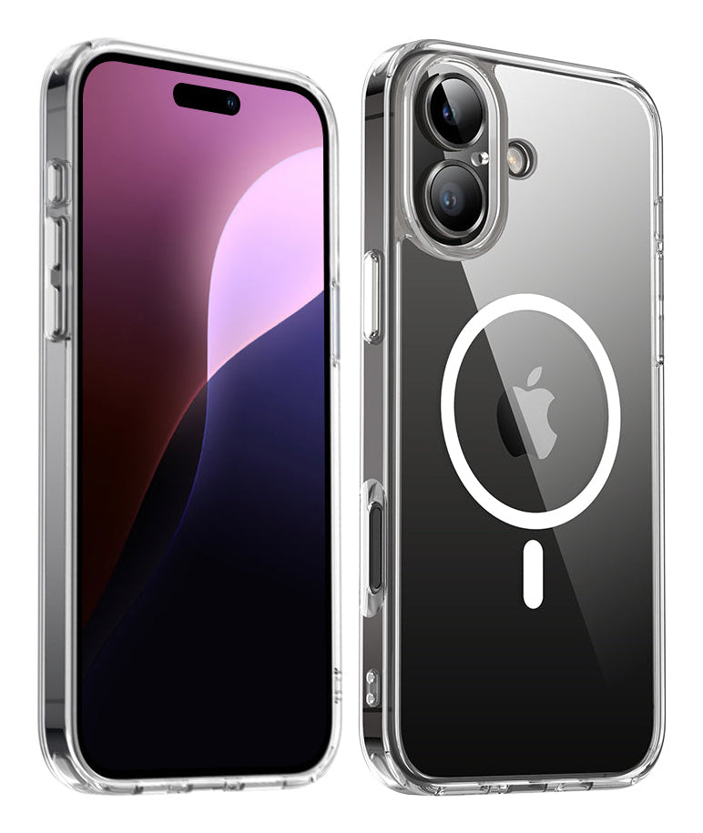 Valenta Trend MagSafe Hülle – für iPhone 16, Transparent, TPU/PC