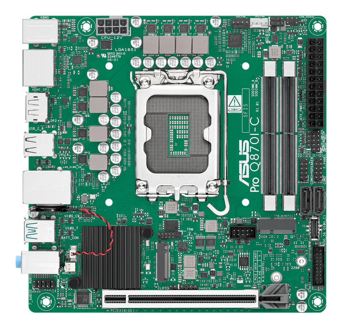 ASUS PRO Q870I-C-CSM – Mainboard – LGA 1851, Intel Q870, Mini-ITX, DDR5