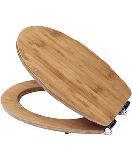 Diaqua Lyon – WC-Sitz – MDF, braun, mit Deckel, 37,8 × 47 cm