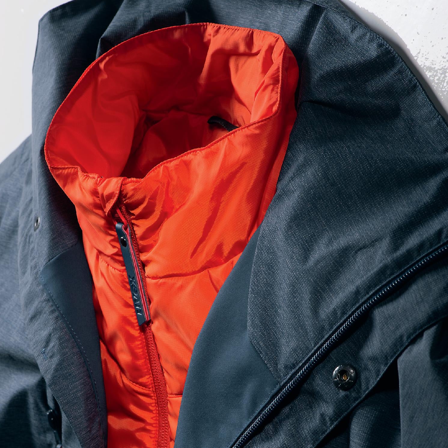 Uvex Wetterjacke suXXeed – 5XL – Nachtblau, Polyester/Elastan, mit Kapuze, Wassersäule 10'000 mm