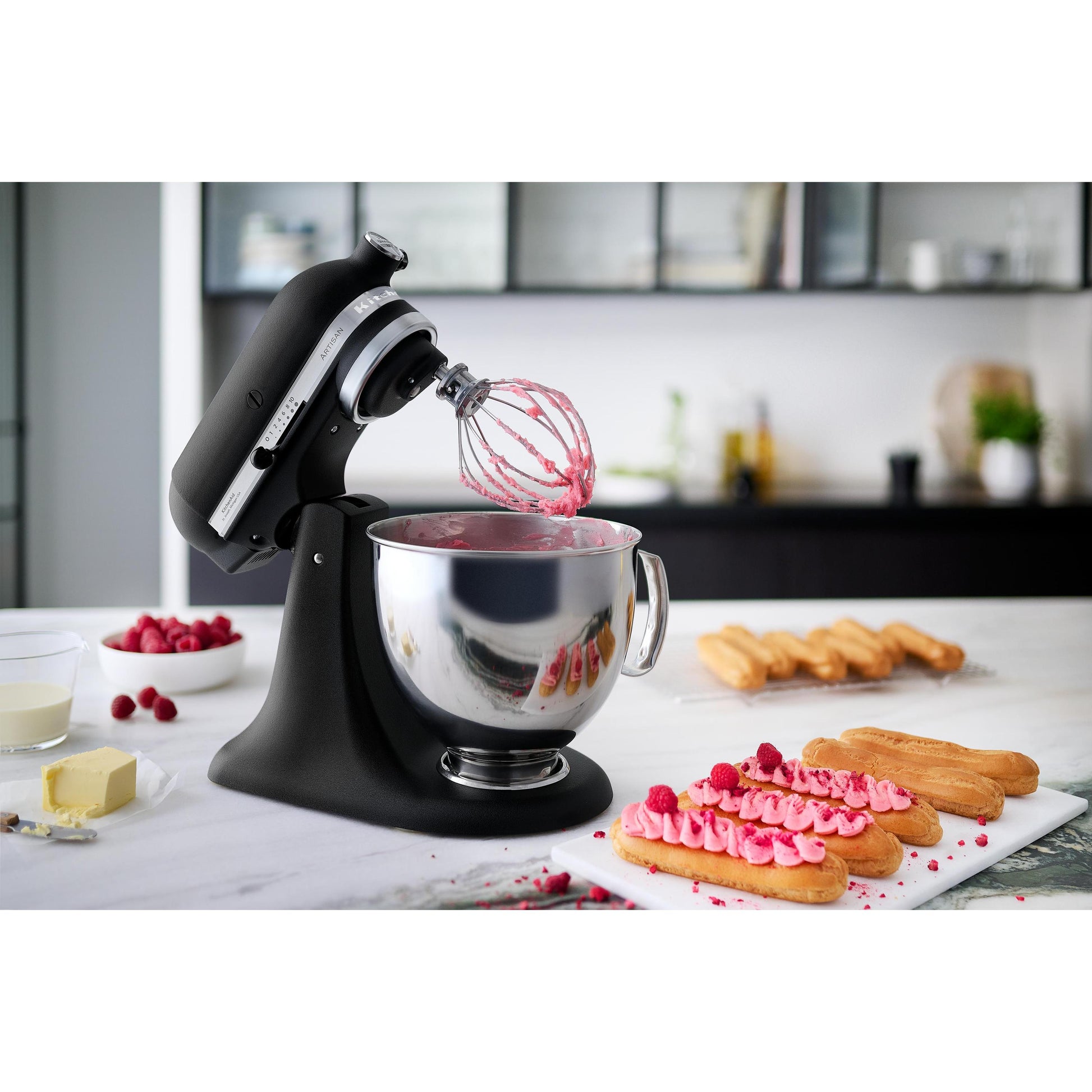 KitchenAid Artisan Standmixer 5KSM175PSEBK – 4,8 l, 10 Stufen, 300 W, Schlagen & Kneten – Schwarz