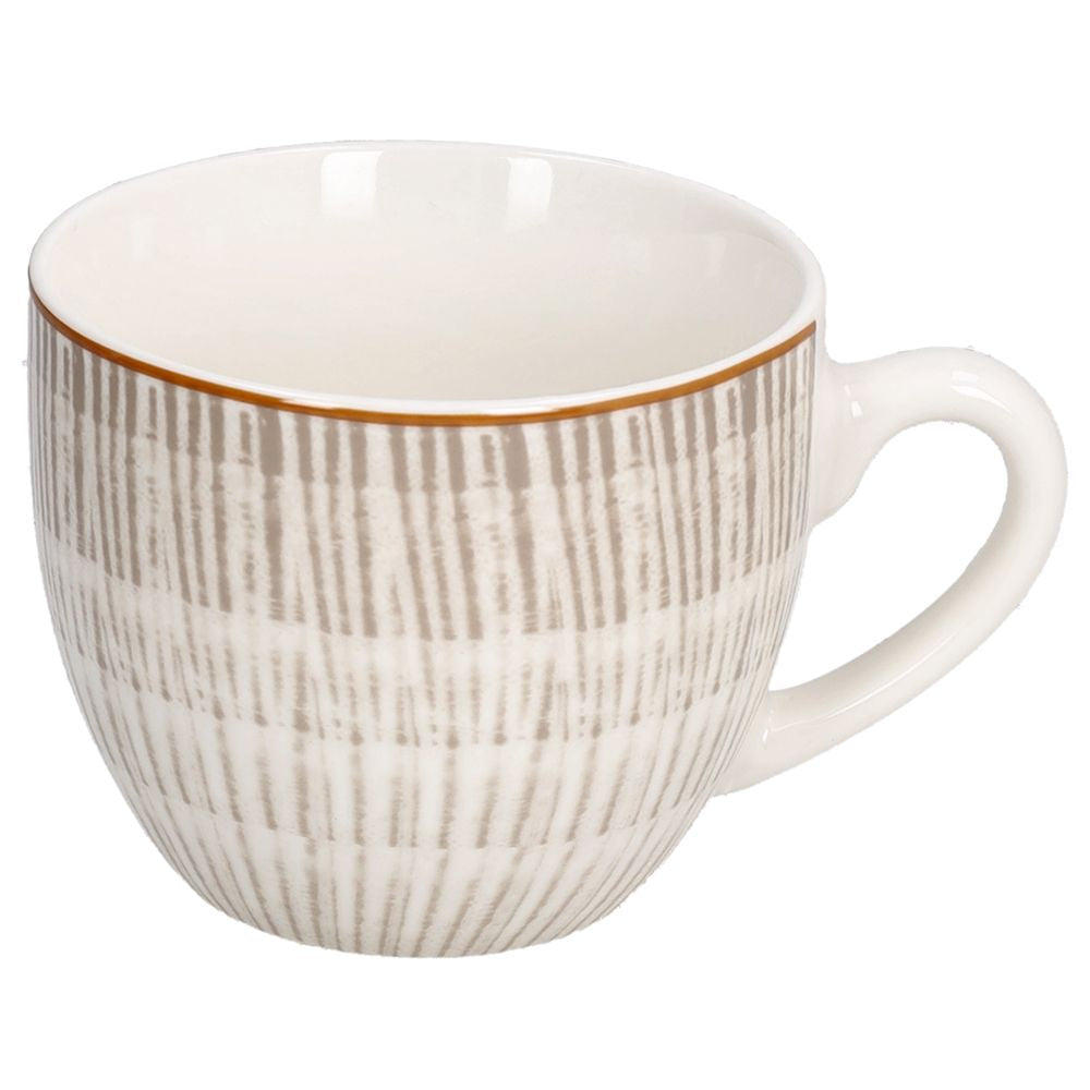 Tognana Porcellane Kaffeetassen-Set Iris – 6er Set, 200 ml, Ø 8 cm, Knochenporzellan, spülmaschinenfest