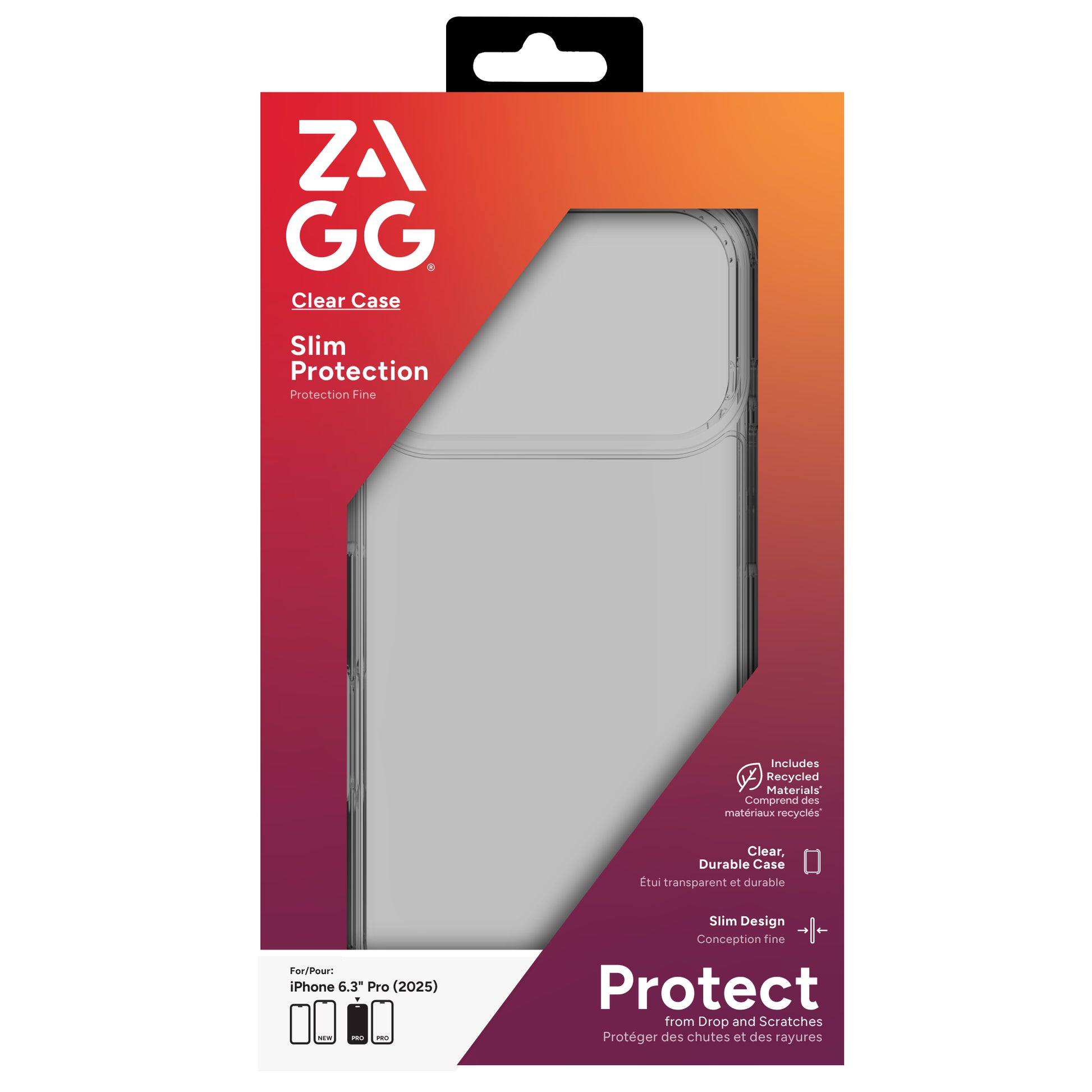 ZAGG Backcover – für Apple iPhone 17 Pro – transparent