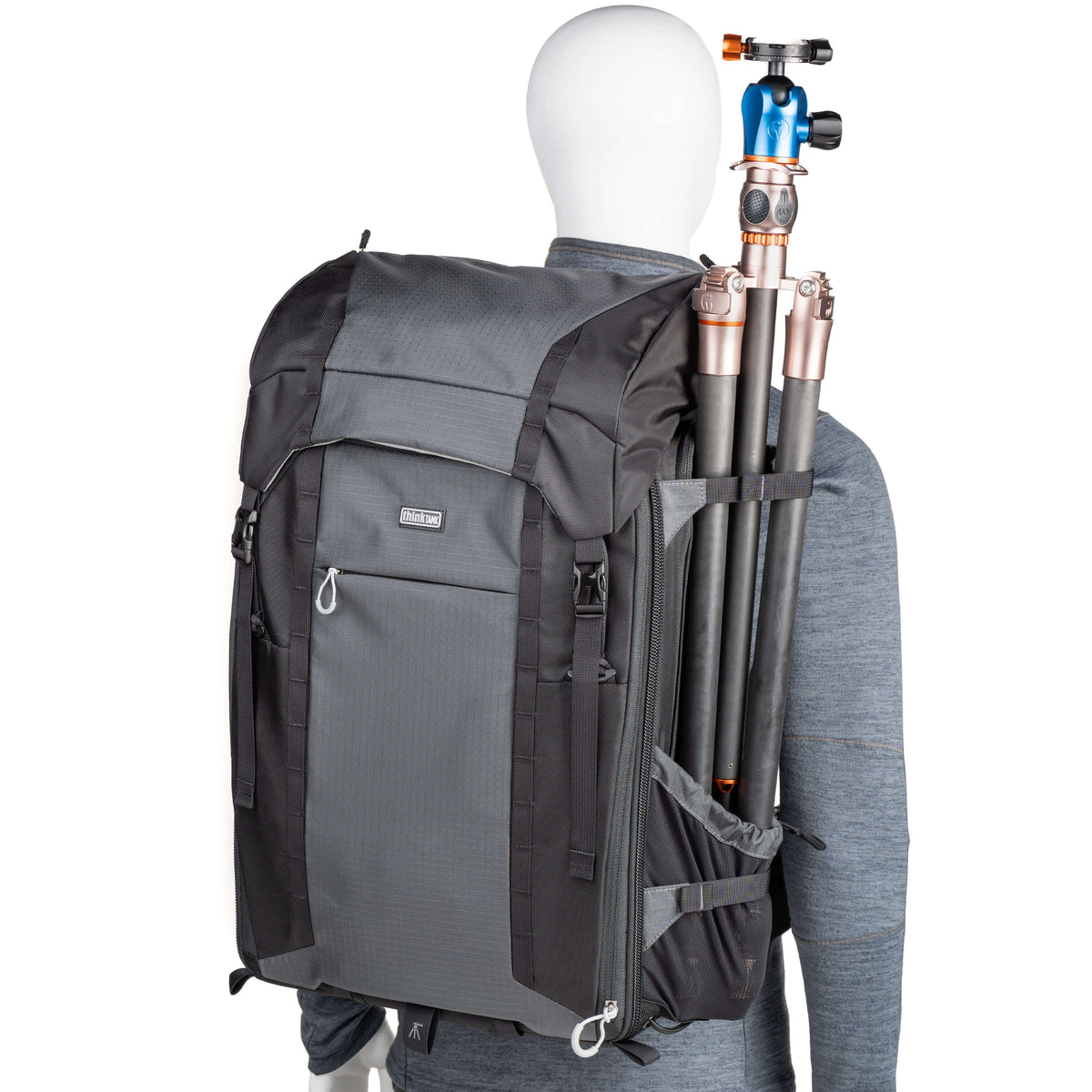 Think Tank FirstLight 46L+ Kamerarucksack – 46 l, 8 Objektive, wasserabweisend – für DSLR, Drohnen – Schwarz