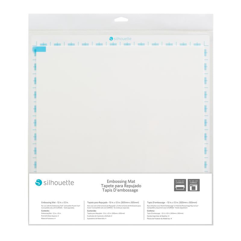 Silhouette Prägematte 305 × 305 mm – für Curio 2