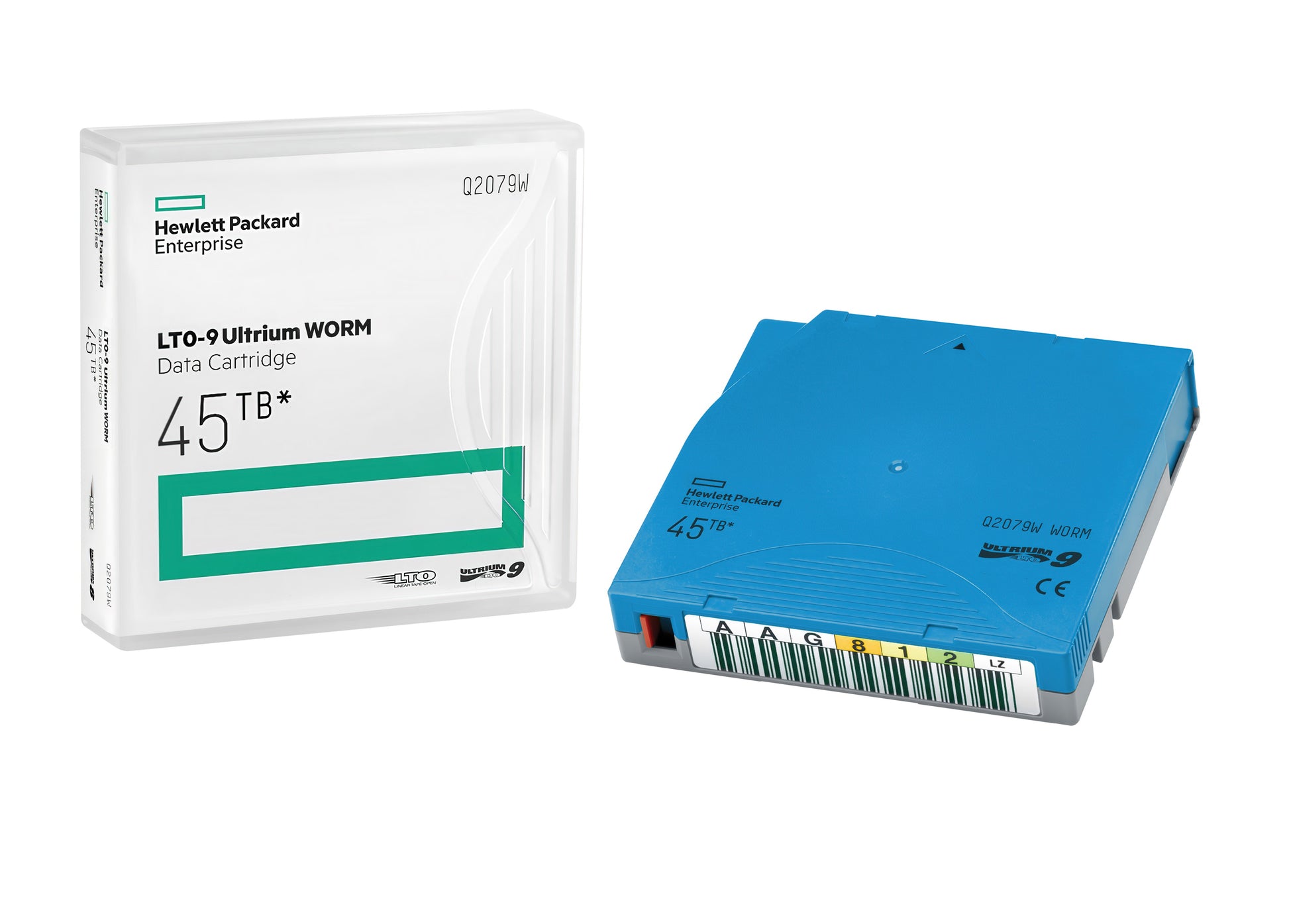 HPE LTO-9 Ultrium Datenkassetten RW, 45 TB komprimiert, mit individuellen Etiketten, 20er Library Pack