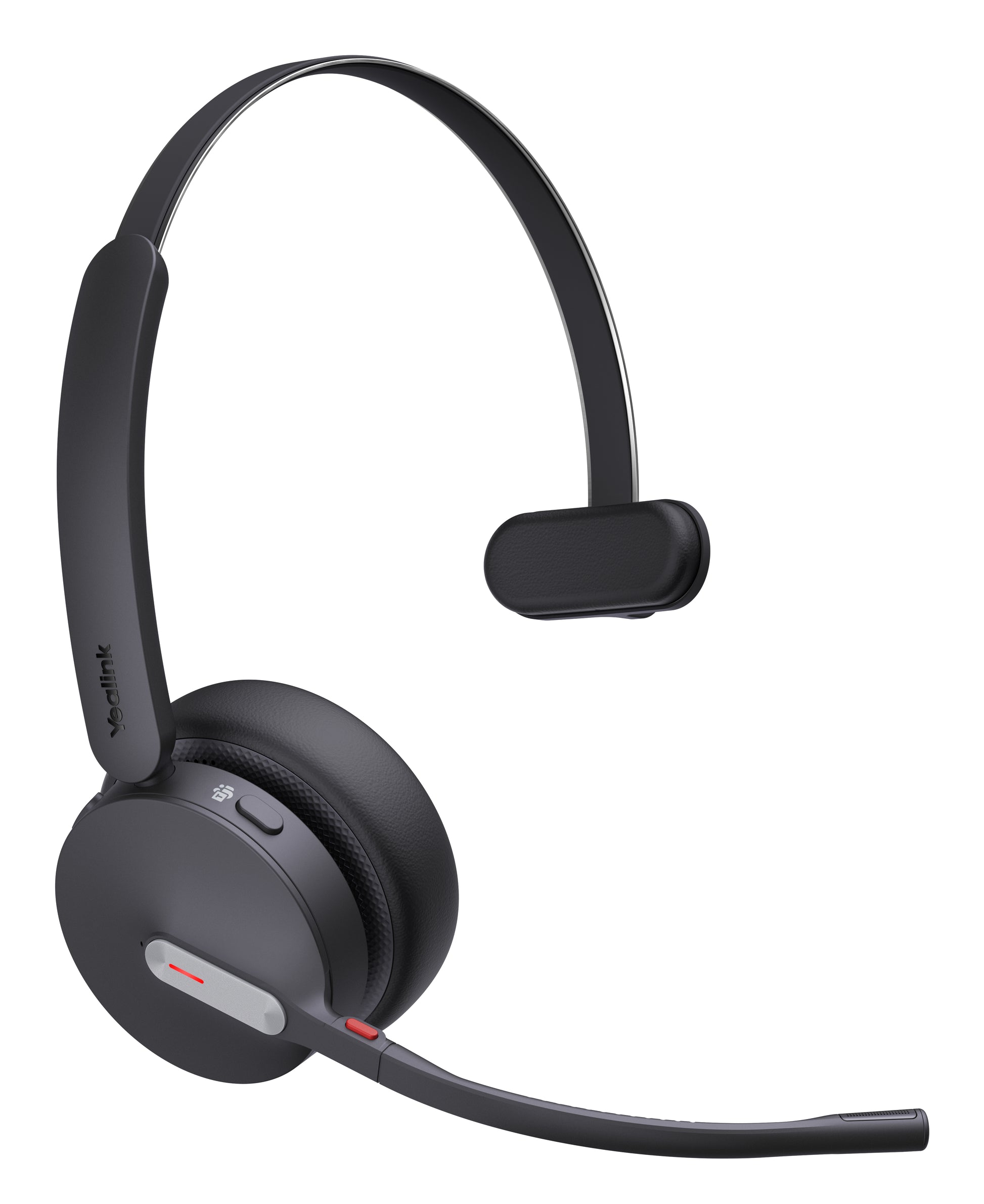 Yealink BH70 Office-Headset – On-Ear, Mono, BT, MS Teams zertifiziert, mit USB-A/USB-C-Dongle, Schwarz