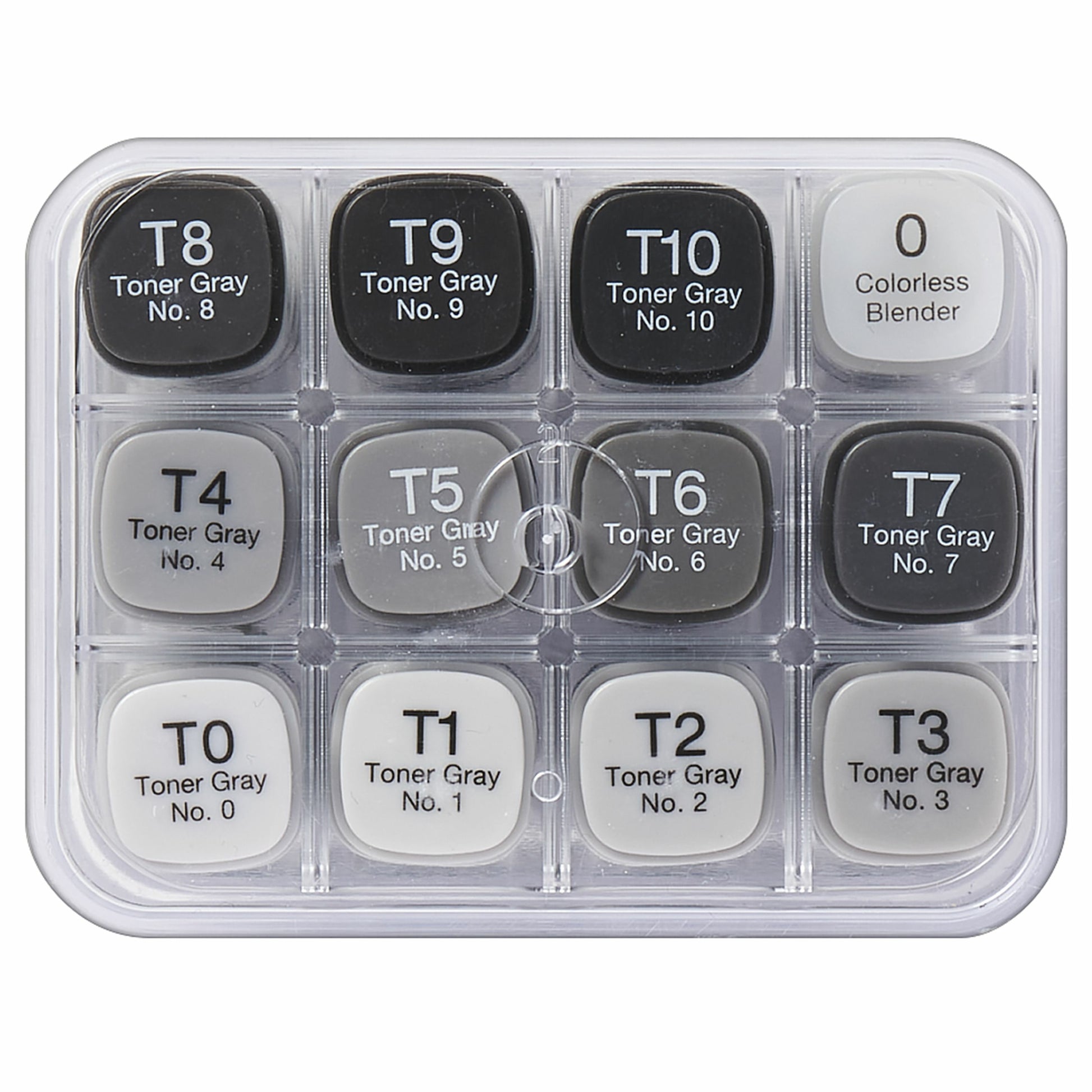 Copic Permanent Marker – Grau, 12er-Set