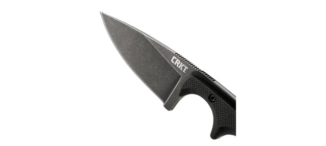 CRKT Minimalist Drop Point – Klappmesser/Outdoormesser 55 mm, Stahl, glasfaserverstärkter Kunststoff, schwarz