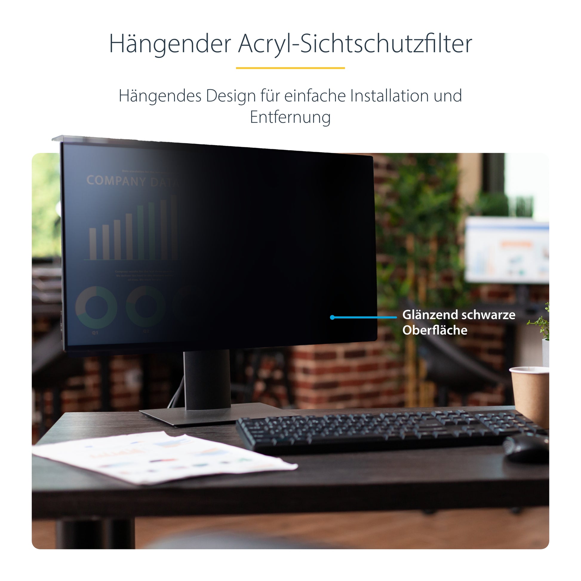 StarTech.com Displayschutz für 24" Monitor