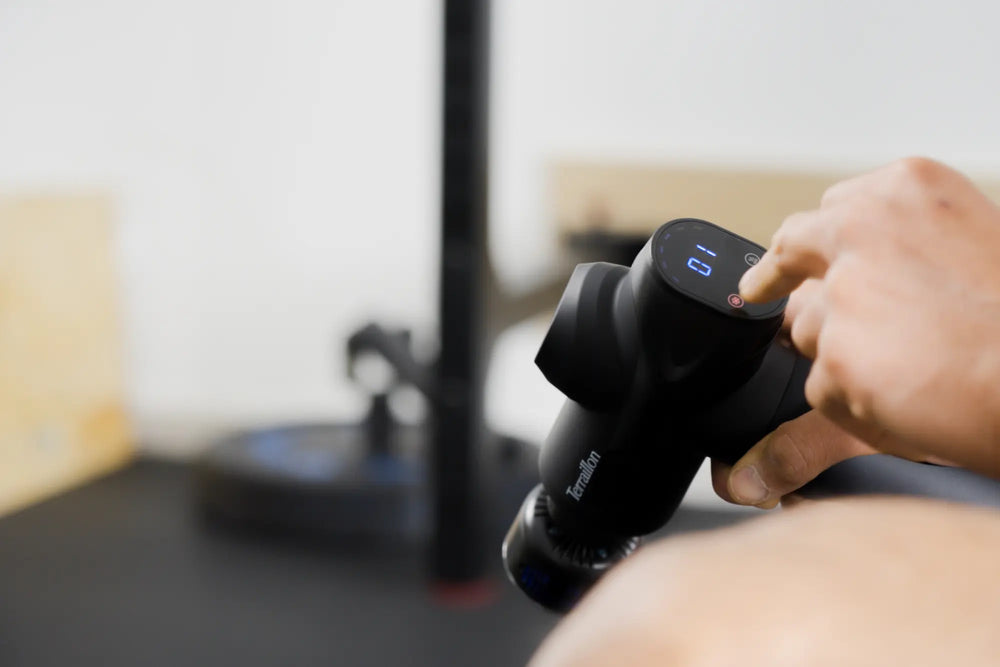 Terraillon Massagepistole Expert – Perkussionsmassage, mit Wärmefunktion – Akku, 20 Stufen