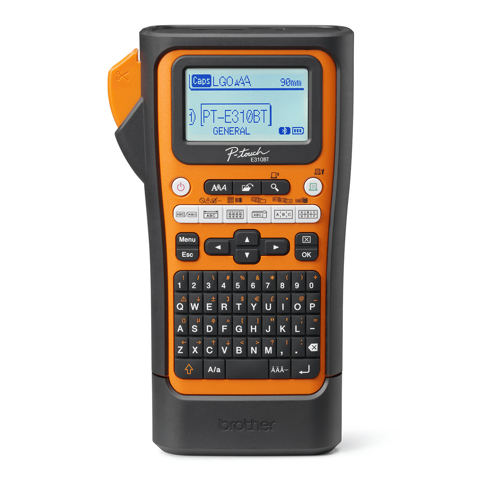 Brother E310BTVP – Beschriftungsgerät für TZe-Bänder 3,5–18 mm, USB, Bluetooth, Auto-Cutter