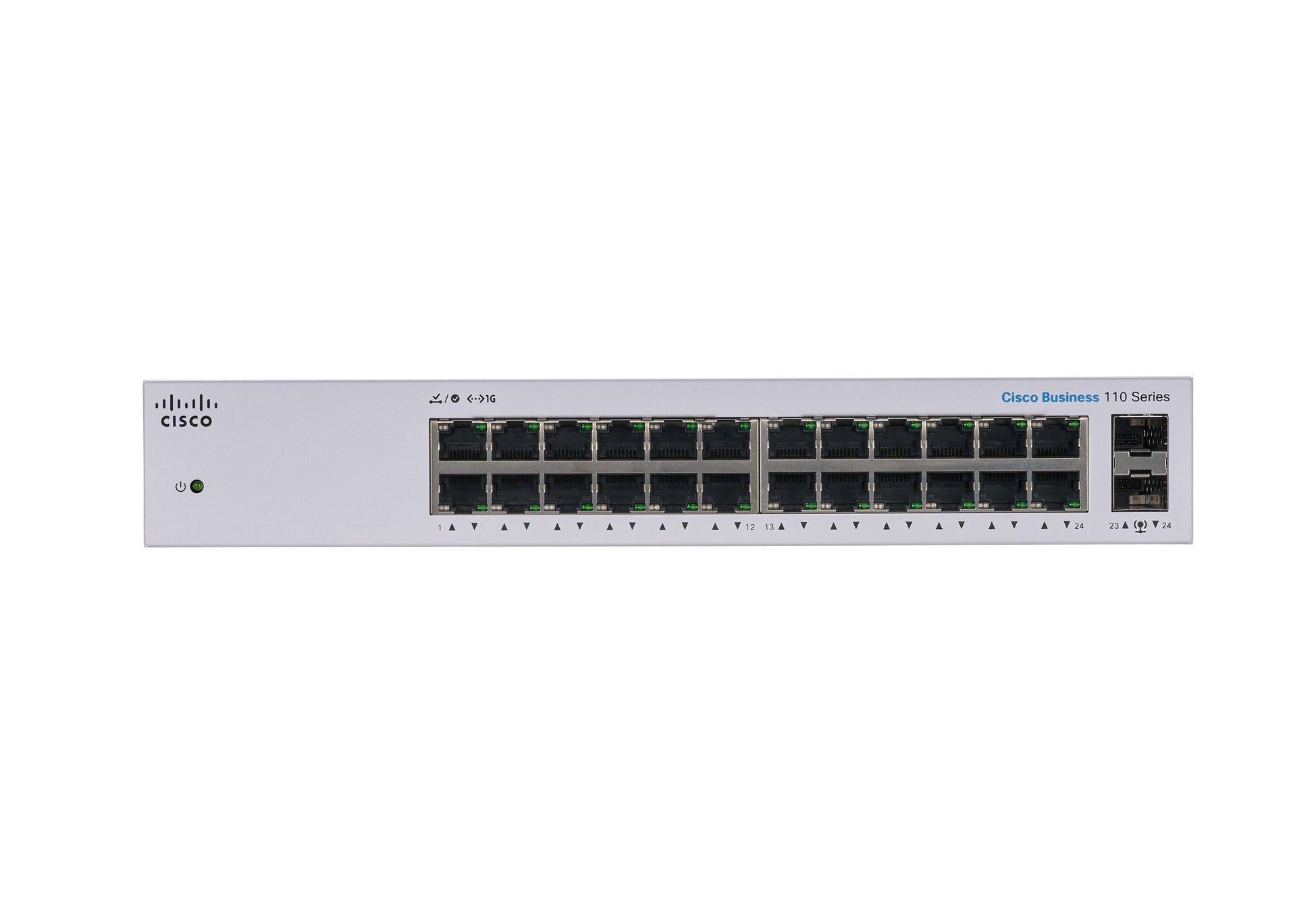 Cisco CBS110 – Unmanaged Switch – 24×GbE, 2×SFP, L2, 1U