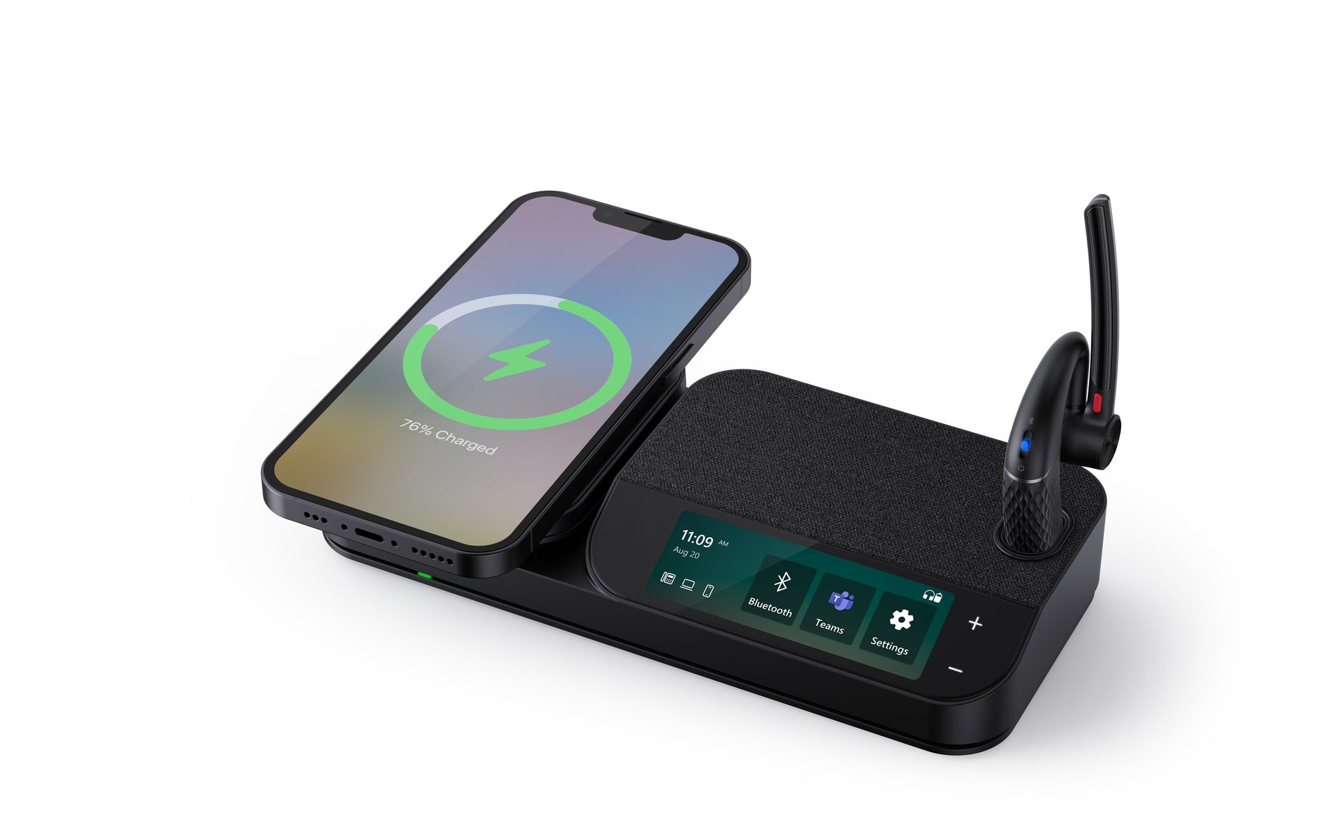 Yealink Bh71 Workstation – Mono Headset – Bluetooth, USB-C, mit Ladestation, ANC – Schwarz – bis 10 h