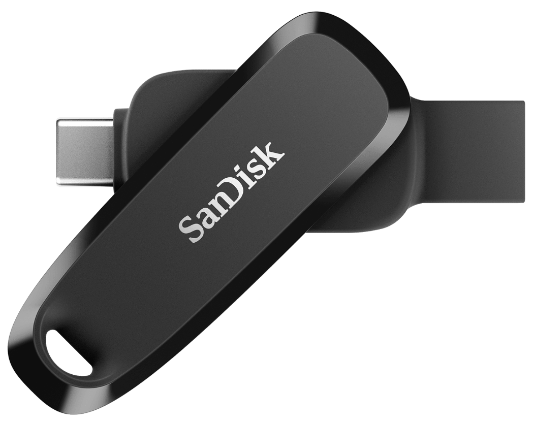 SanDisk Phone Drive USB-Stick – 128 GB, USB-C, USB-A, Schwarz