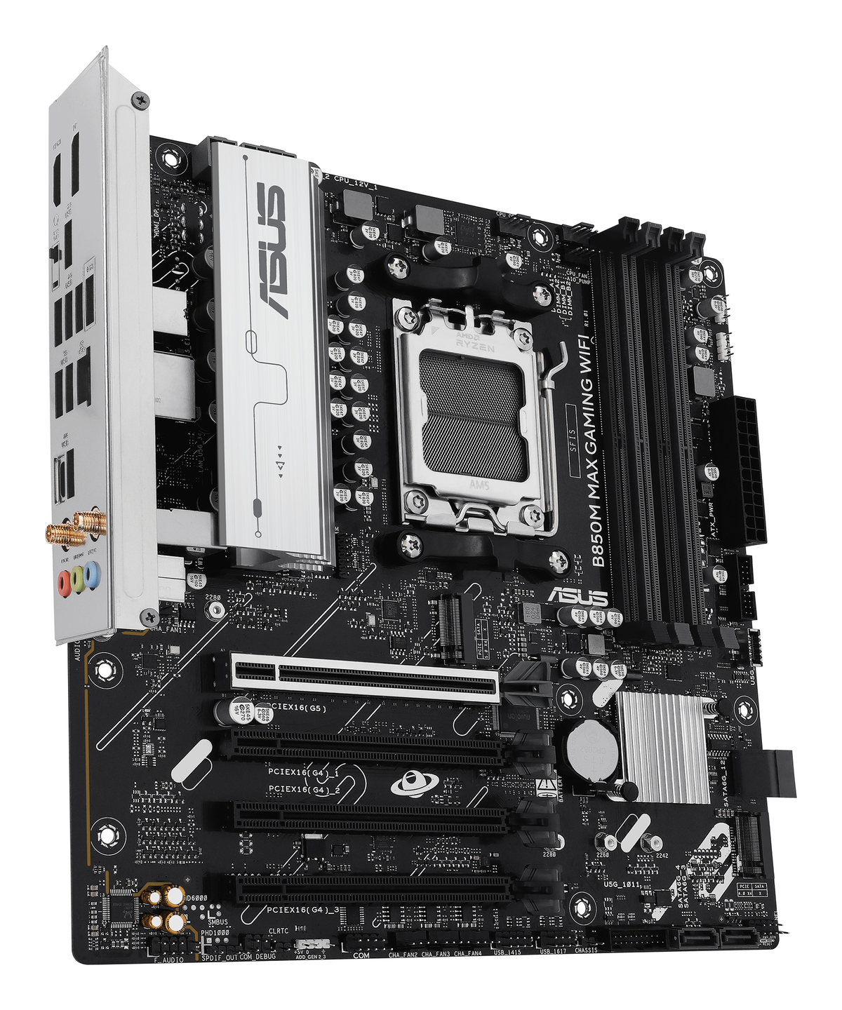 ASUS B850M MAX GAMING WIFI – Mainboard – Sockel AM5, AMD B850, mATX, DDR5