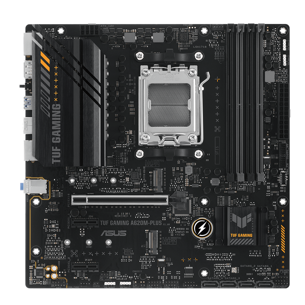 ASUS TUF GAMING A620M-PLUS – Mainboard – AM5, AMD A620, mATX, DDR5