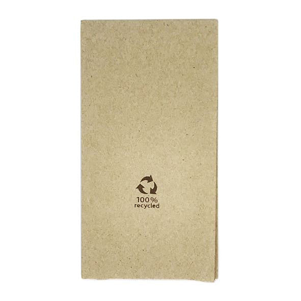 Servietten braun – 33 × 33 cm, 2-lagig, 1/8-Falz – 450 Stück