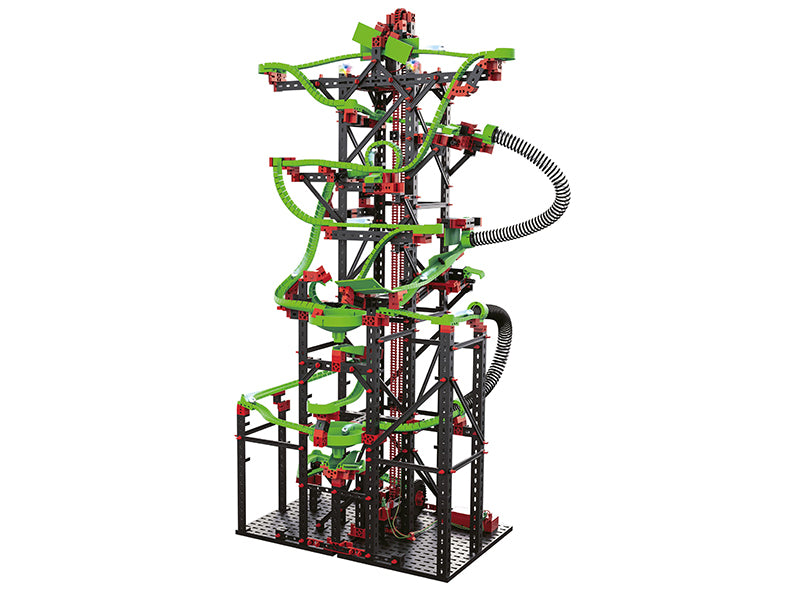 fischertechnik Dynamic XXL Murmelbahn-Set – 1365-teilig – 8 Murmeln – ab 9 J. – Kunststoff – mehrfarbig