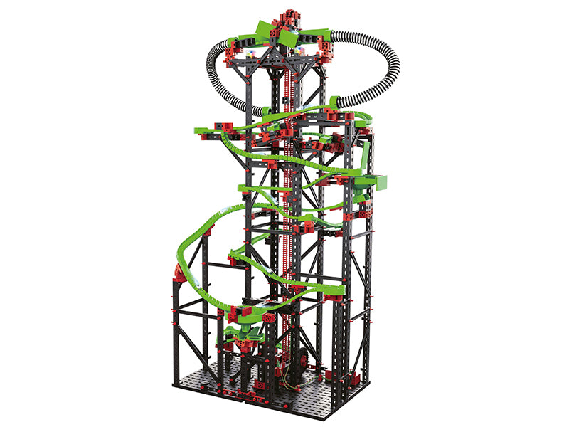 fischertechnik Dynamic XXL Murmelbahn-Set – 1365-teilig – 8 Murmeln – ab 9 J. – Kunststoff – mehrfarbig