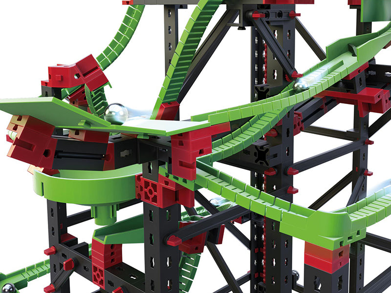 fischertechnik Dynamic XXL Murmelbahn-Set – 1365-teilig – 8 Murmeln – ab 9 J. – Kunststoff – mehrfarbig