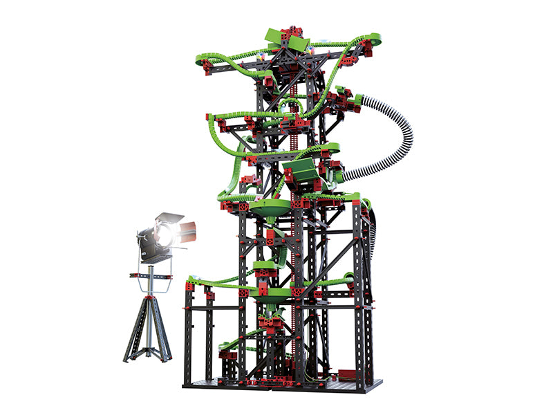 fischertechnik Dynamic XXL Murmelbahn-Set – 1365-teilig – 8 Murmeln – ab 9 J. – Kunststoff – mehrfarbig