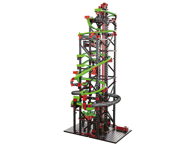 fischertechnik Dynamic XXL Murmelbahn-Set – 1365-teilig – 8 Murmeln – ab 9 J. – Kunststoff – mehrfarbig