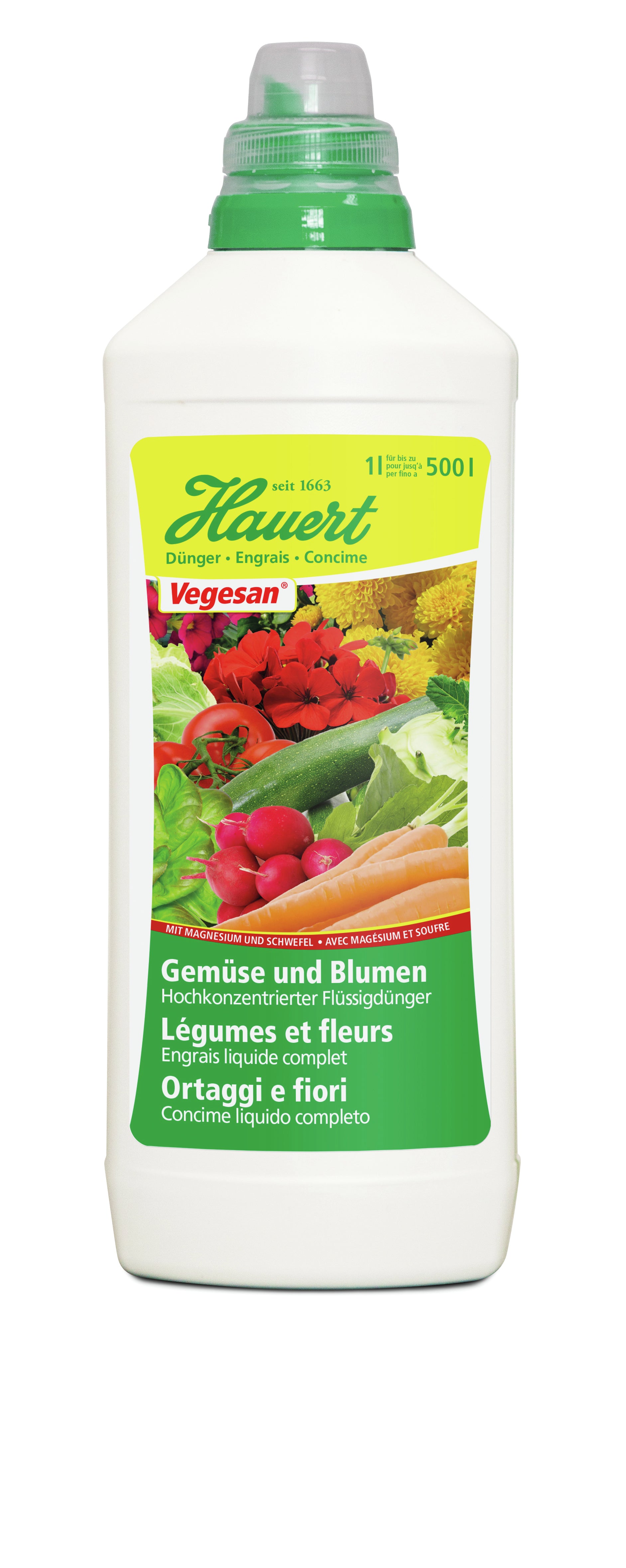 Hauert Mehrnährstoffdünger, Flüssig, Konzentrat, 1 l – 1 Flasche