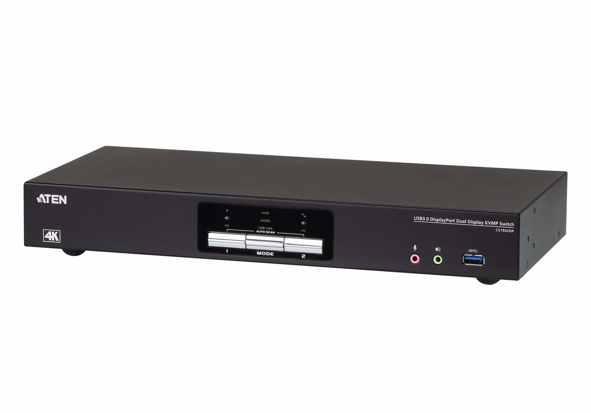 ATEN CS1942DP – KVM-Switch, DisplayPort/USB 3.2 Gen 1, 4K (4096 × 2160), 60 Hz, HDCP