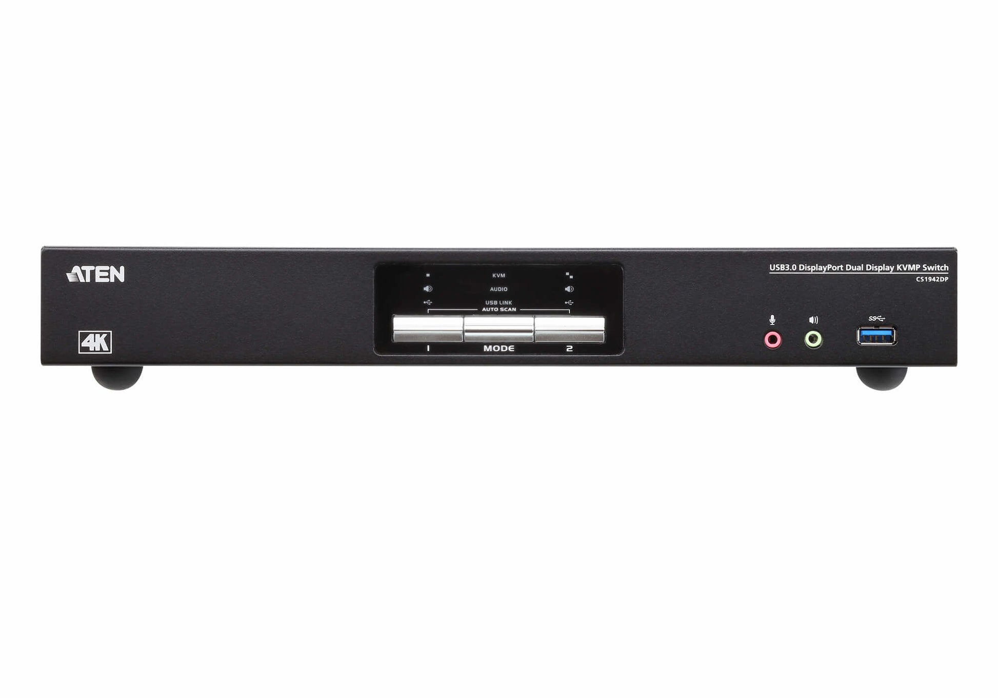 ATEN KVM-Switch, USB 3.2 Gen 1/DisplayPort, 4K (3840 × 2160), Dual-Display