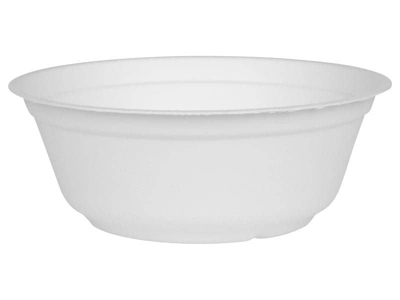 Furber. FURBER Schale Bagasse (Zuckerrohr), rund – 850 ml, Ø 17,5 cm, weiss – 50 Stk.