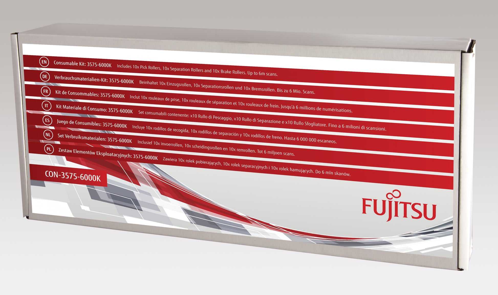 Fujitsu Wartungsset – für FI-6400, 10 Stk.